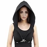 Unisex Steampunk Rogue Cowl Hut Baumwolle Mittelalter Gothic Cape Cosplay...