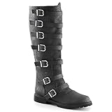 Mooke Herren Ritterstiefel - Mittelalterliche Wikinger-LARP-Schuhe Hohe...