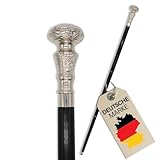 SonKo Gehstock Herren & Damen - Holz Gehstock mit Metallgriff - Ideal als...