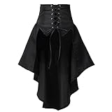 COSDREAMER Steampunk Damen Röcke Taillengürtel für Frauen Rüschen...
