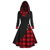 TOFOTL Gothic Kleidung Damen Retro Elegant Party Halloweenkostüme Oversize...