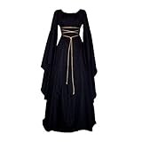 Mittelalter Kleidung Damen Halloween Karneval Strickkleidkleid...