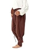 Haloumoning Jungen Mittelalter Hose Kinder Schnürhose Cosplay Renaissance...