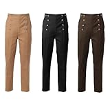 BPURB Herren Viktorianische Hose Cosplay Kostüm Vintage Steampunk Gothic...