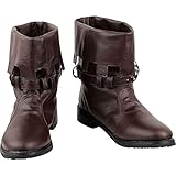 Cachorro Mittelalterliche Piraten-Flanschstiefel, Outdoor-Mode...