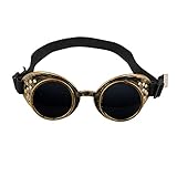 Boland 54503 - Brille Steampunk, aus Kunststoff, Gummiband, dunkle Gläser,...