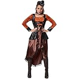 dressforfun 900488 - Damenkostüm Steampunk Prinzessin, Langes Kleid mit...