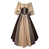 Mittelalter Kleid Damen Renaissance Retro Partykleid Mittelalter Kostüme...