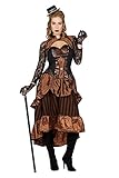 shoperama Steampunk Victoria Damen Kostüm Kleid Burning Man viktorianisch...