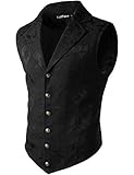 VATPAVE Herren Viktorianischer Anzug Weste Steampunk Gothic Weste XX-Large...
