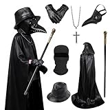 Raveparty Pestdoktor Kostüm Herren, Plague Doktor Kostüm Kinder,...