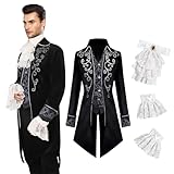 YQVGFBY Mittelalter Kleidung Herren Kostüme Mittelalter Steampunk Jacke,...