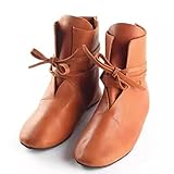 Mittelalterliche Cosplay Stiefel - 1 Paar mittelalterliche Schuhe Retro PU...