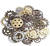 GOLDGE 100 Gramm Steampunk Zahnräder Metall Anhänger Zahnraeder Steampunk...