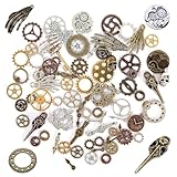 Oykrueats 76 Stück steampunk accessoires Handwerk,steampunk deko...