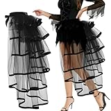 Steampunk Tüllrock Damen, Bustle Röcke Viktorianisch, Petticoat Retro...