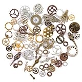HFDONGL 76 Stück Steampunk Deko Steampunk Accessoires Steam Punk Zahnrad...