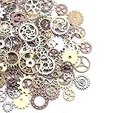 DAHI Steampunk Zahnräder 150 Gramm Metall Anhänger Zahnraeder Steampunk...